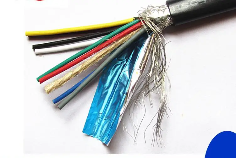 Farrow Cable RVVP, 1m High quality 0.3^mm2 8cores Shielded Cable for spindle, inverter and step motors, electrical cables etc.
Farrow Cable RVVP, 1m High quality 0.3^mm2 8cores Shielded Cable for spindle, inverter and step motors, electrical cables etc.