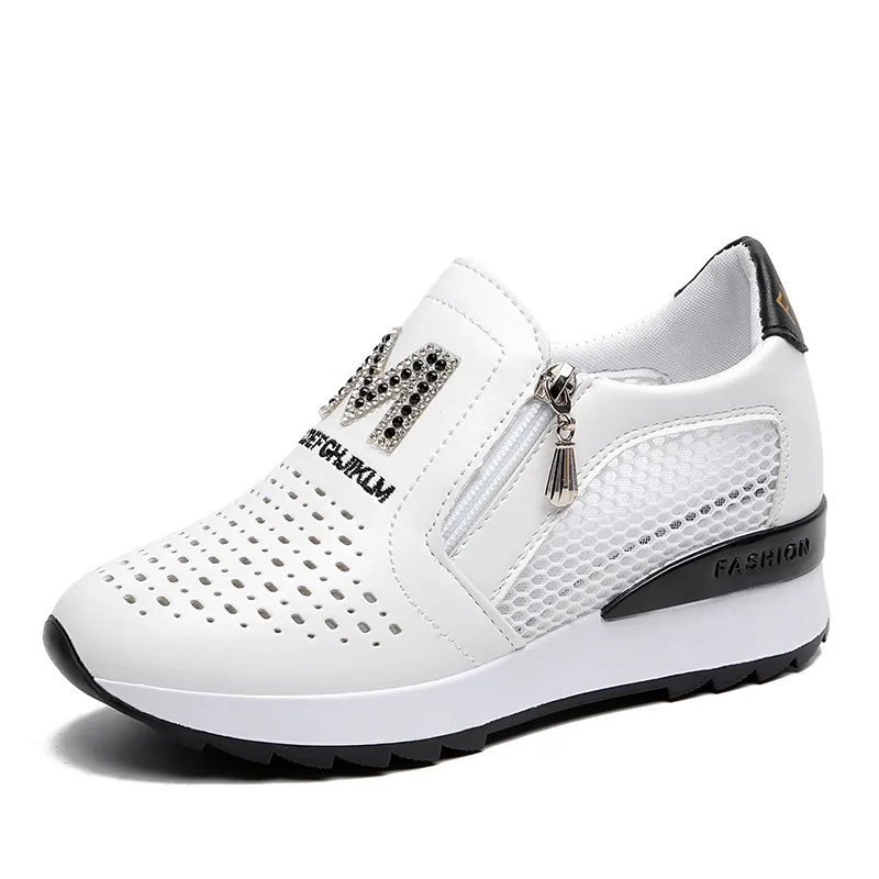 YeddaMavis Shoes Women Shoes Woman 2019 Summer New Korean Breathable Cutout PU Womens Shoes 5CM Platform Sneakers Casual Loafers 
YeddaMavis Shoes Women Shoes Woman 2019 Summer New Korean Breathable Cutout PU Womens Shoes 5CM Platform Sneakers Casual Loafers