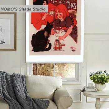 MOMO Painting Blackout Window Curtains Roller Shades Blinds Thermal Insulated Fabric Custom Size,PRB set768-772
MOMO Painting Blackout Window Curtains Roller Shades Blinds Thermal Insulated Fabric Custom Size,PRB set768-772
