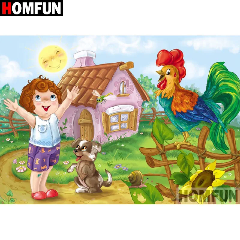 HOMFUN 5D DIY Diamond Painting Full Square/Round Drill "Cartoon morning" Embroidery Cross Stitch gift Home Decor Gift A08547
HOMFUN 5D DIY Diamond Painting Full Square/Round Drill "Cartoon morning" Embroidery Cross Stitch gift Home Decor Gift A08547