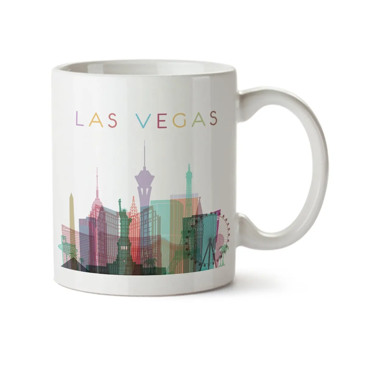 Las Vegas City Silhouette View Colorful Minimal Design Coffee Mug - Ceramic - 11 oz - Las Vegas Souvenir Cup
Las Vegas City Silhouette View Colorful Minimal Design Coffee Mug - Ceramic - 11 oz - Las Vegas Souvenir Cup