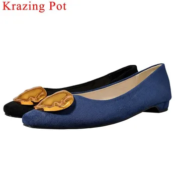 Krazing Pot new arrival genuine leather metal decoration slip on loafers square toe movie stars elegant brand driving shoes L68
Krazing Pot new arrival genuine leather metal decoration slip on loafers square toe movie stars elegant brand driving shoes L68