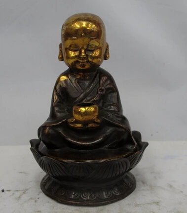 shitou 002517 Chinese Tibet bronze Gild Buddhism Little Boy Monks lotus Incense Burner Censer
shitou 002517 Chinese Tibet bronze Gild Buddhism Little Boy Monks lotus Incense Burner Censer