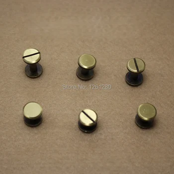 free shipping 10*4*6mm double flat wallet bag screw brass belt screw Rivet diy handmade fastener garmnet hardware leather part
free shipping 10*4*6mm double flat wallet bag screw brass belt screw Rivet diy handmade fastener garmnet hardware leather part