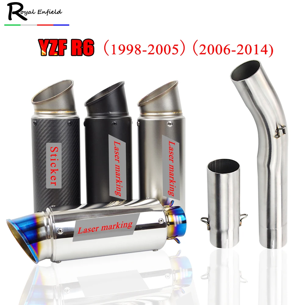YZFR6 Motorcycle Exhaust System Muffler Midpipe Connect Link Tube Full Exhaust System For Yamaha YZF R6 1998 - 2005 2006 - 2014
YZFR6 Motorcycle Exhaust System Muffler Midpipe Connect Link Tube Full Exhaust System For Yamaha YZF R6 1998 - 2005 2006 - 2014
