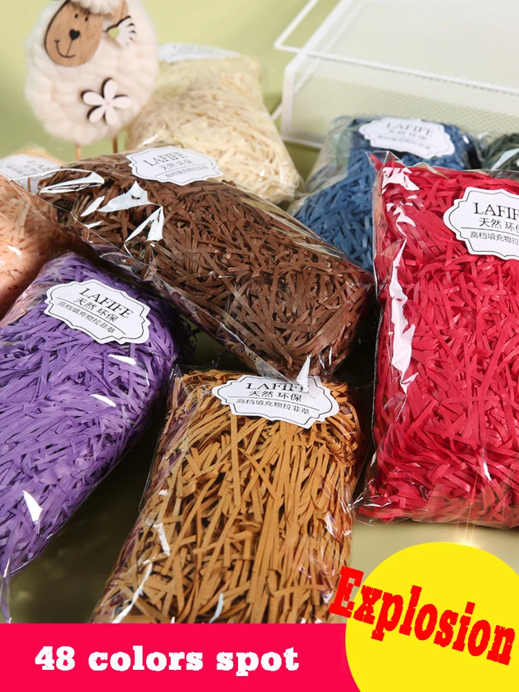 50g/bag DIY Dry Straw Gifts Box Filling Material Wedding/Birthday Party Decoration Shredded Crinkle Paper Raffia Dark color
50g/bag DIY Dry Straw Gifts Box Filling Material Wedding/Birthday Party Decoration Shredded Crinkle Paper Raffia Dark color