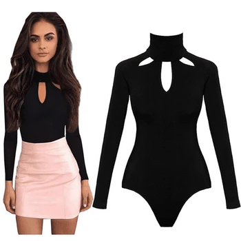 Sexy Women Boysuit Rompers Hollow Out One-Pieces Body Suit Ladies Overalls Spring Autumn Long Sleeve High-Necked Bodycon
Sexy Women Boysuit Rompers Hollow Out One-Pieces Body Suit Ladies Overalls Spring Autumn Long Sleeve High-Necked Bodycon