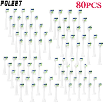 Poleet 80PCS YH731 Electric Toothbrush Replacement Heads Fits For Philips HX3 HX6 HX9 Series Toothbrush Head HX6072 HX6024
Poleet 80PCS YH731 Electric Toothbrush Replacement Heads Fits For Philips HX3 HX6 HX9 Series Toothbrush Head HX6072 HX6024