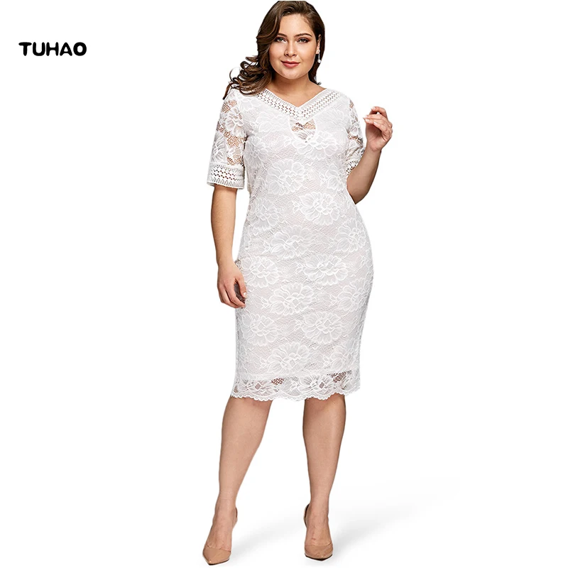 TUHAO Plus Size 5xl 4xl Women Elegant Party Office Lady Dresses 2018 Summer Short Sleeve Sheath Bodycon Lace White Dress YX01
TUHAO Plus Size 5xl 4xl Women Elegant Party Office Lady Dresses 2018 Summer Short Sleeve Sheath Bodycon Lace White Dress YX01