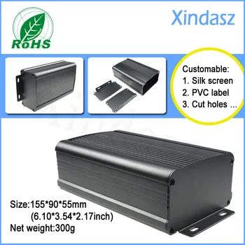 1pcs/lot 155*90*55mm(L*W*H)Aluminum project enclosure, wall mount extruded aluminum enclosure
1pcs/lot 155*90*55mm(L*W*H)Aluminum project enclosure, wall mount extruded aluminum enclosure