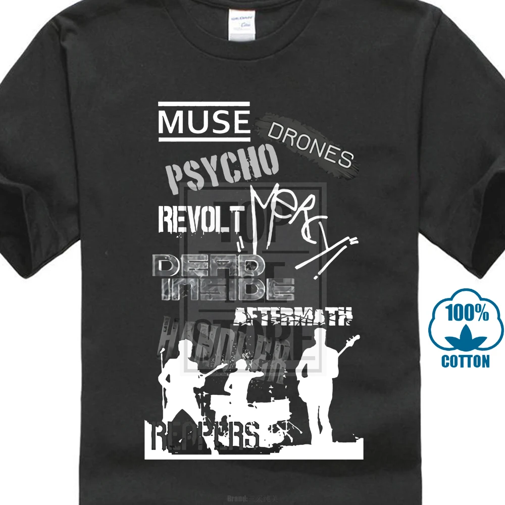 Tee Shirt Casual Sleeve Muse Drones , Titles T Shirt ( Black , Brick , Navy , Bottle Green ) S Men's T Shirt Dress
Tee Shirt Casual Sleeve Muse Drones , Titles T Shirt ( Black , Brick , Navy , Bottle Green ) S Men's T Shirt Dress