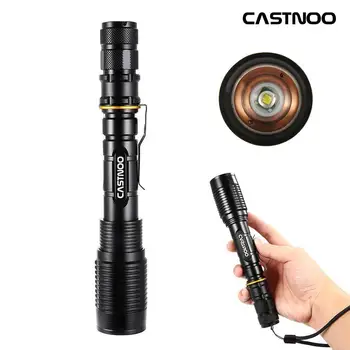 CASTNOO LED Flashlight Powerful 8000 Lumen T6 Torch Tactical 5 modes for Camping Hunting Hiking Lantern Free Shipping
CASTNOO LED Flashlight Powerful 8000 Lumen T6 Torch Tactical 5 modes for Camping Hunting Hiking Lantern Free Shipping