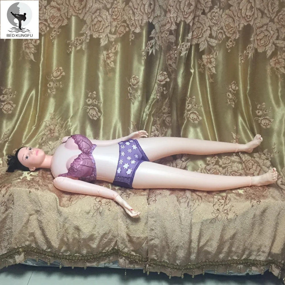 BED KUNGFU PVC Sex Dolls 160cm Japanese Silicone Sex Dolls 1.55kg Masturbation Doll Solid Head Inflatable Doll Free Shipping 3