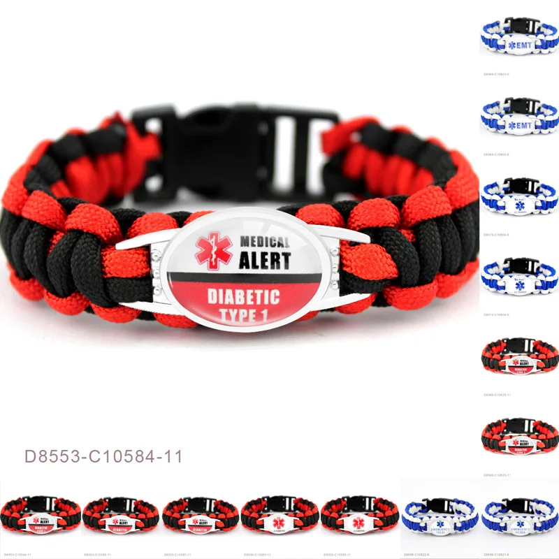 Medical Diabetes Diabetic Type Type Military Parachute Cord