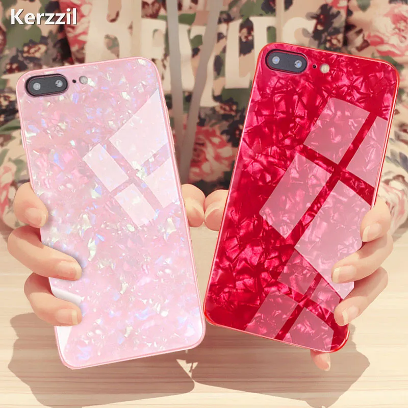 Kerzzil Luxury Conch Shell Glitter Phone Case For iPhone X XR XS Max Tempered Glass Cover For iPhone 7 8 6 6s Plus Back Capa
Kerzzil Luxury Conch Shell Glitter Phone Case For iPhone X XR XS Max Tempered Glass Cover For iPhone 7 8 6 6s Plus Back Capa