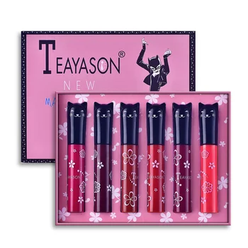6color/Set Matte Lipstick Set Waterproof Long Lasting Matte Liquid Lip Gloss Moisturizing Lipstick Women Lip Cosmetics Set TSLM1
6color/Set Matte Lipstick Set Waterproof Long Lasting Matte Liquid Lip Gloss Moisturizing Lipstick Women Lip Cosmetics Set TSLM1