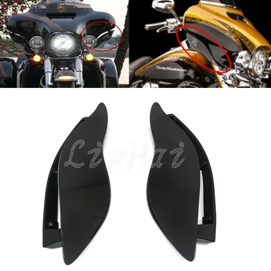 Dark Smoke ABS Adjustable Air Deflectors Side Wing Cover For Harley Street Glide Models Electra Glide Tri Glide Models 2014-2016
Dark Smoke ABS Adjustable Air Deflectors Side Wing Cover For Harley Street Glide Models Electra Glide Tri Glide Models 2014-2016