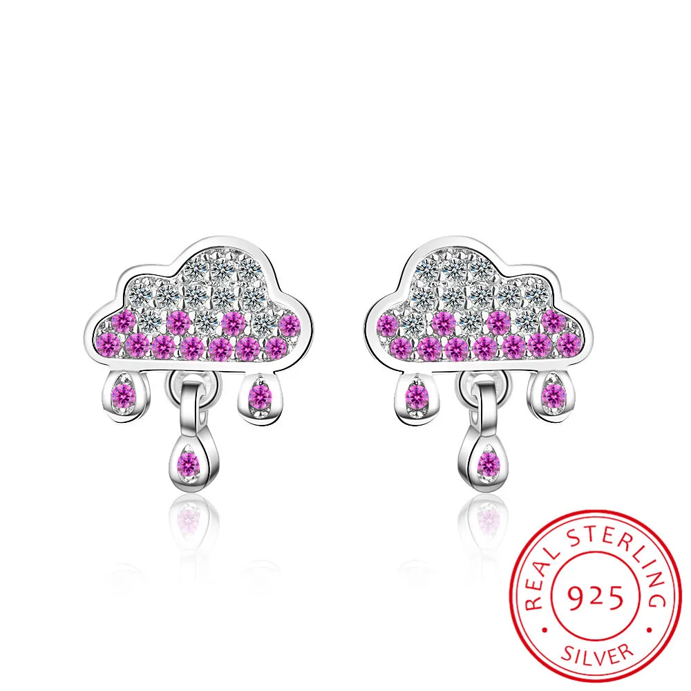 100% 925 Solid Real Sterling Silver Jewelry Colorful Cz Rainbow Cloud Stud Earring Women Friend Girl Lady
100% 925 Solid Real Sterling Silver Jewelry Colorful Cz Rainbow Cloud Stud Earring Women Friend Girl Lady