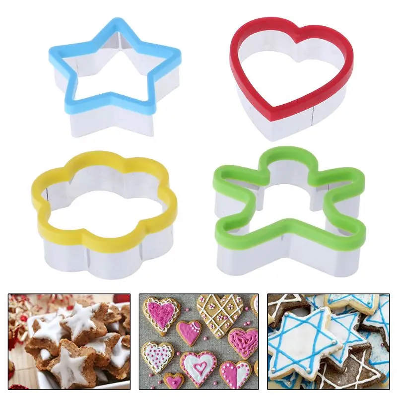 4Pcs Plastic Cookie Stencil Biscuit Cutter Tools Baking Mold Colored Cute Shape Baking & Pastry Tools
4Pcs Plastic Cookie Stencil Biscuit Cutter Tools Baking Mold Colored Cute Shape Baking & Pastry Tools