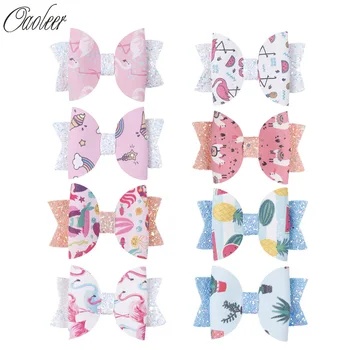 2pieces/Lot 3"Cute Glitter Leather Hair Bow With Clip Double Layers Swallowtail Soft Hair Clip Sweet Barrettes Hair Accessories
2pieces/Lot 3"Cute Glitter Leather Hair Bow With Clip Double Layers Swallowtail Soft Hair Clip Sweet Barrettes Hair Accessories