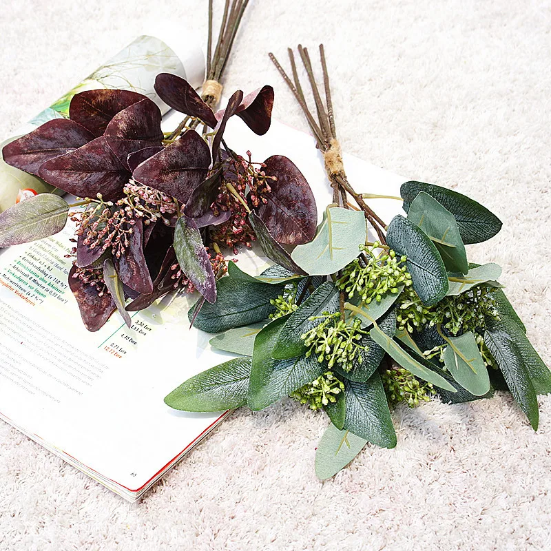 5 Stems Bunch Faux Silver Dollar Eucalyptus with Thick Flat Leaves, Classic Silk Greenery Foliage Flower Filler for Wedding Home
5 Stems Bunch Faux Silver Dollar Eucalyptus with Thick Flat Leaves, Classic Silk Greenery Foliage Flower Filler for Wedding Home