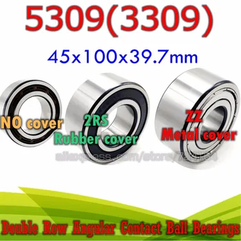 45x100x39.7 mm Double row angular contact ball bearing 5309 ZZ 2RS 3309 2RZ 3309RS 5309RS 3309ATN9 3309A-2RS1TN9 3056309 5309ZZ
45x100x39.7 mm Double row angular contact ball bearing 5309 ZZ 2RS 3309 2RZ 3309RS 5309RS 3309ATN9 3309A-2RS1TN9 3056309 5309ZZ