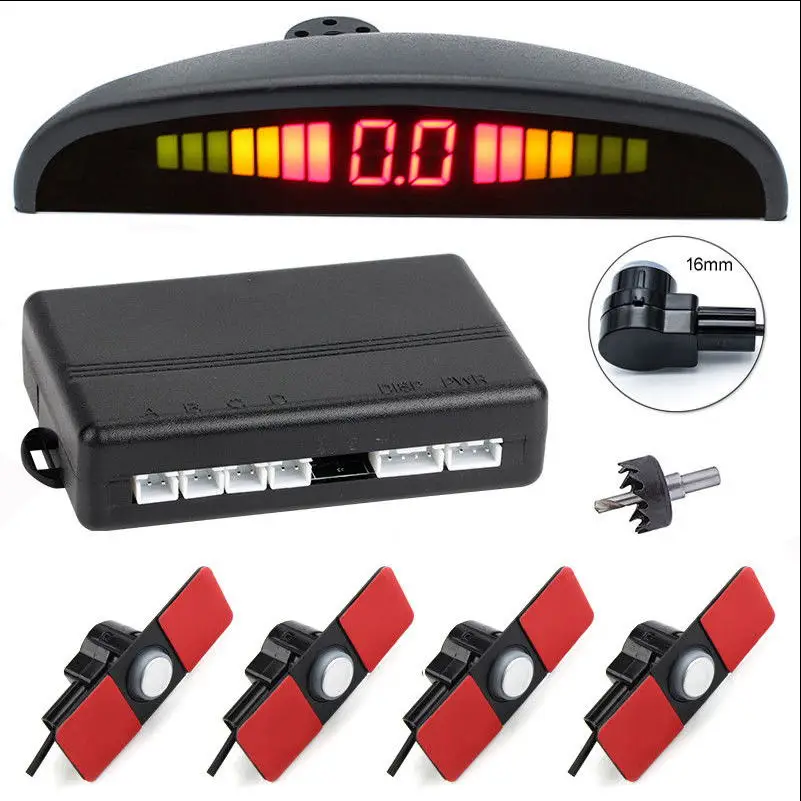Parking White Sensors LED Display Car Rear Reverse Backup Radar System Alarm Reversing Radar Sensor Parking Sensors
Parking White Sensors LED Display Car Rear Reverse Backup Radar System Alarm Reversing Radar Sensor Parking Sensors
