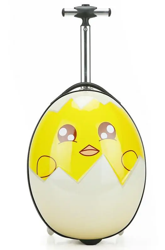 New 3D egg shaped children's trolley cases chool bag Cartoon Rolling Luggage Spinner Children Wheeled bag
New 3D egg shaped children's trolley cases chool bag Cartoon Rolling Luggage Spinner Children Wheeled bag