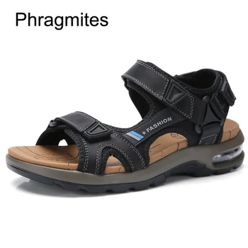 Phragmites Comfortable Air Cushion Men Sandals Handsome Beach Summer Shoes Genuine Leather Men Shoes Open Toe Sandalias Mujer
Phragmites Comfortable Air Cushion Men Sandals Handsome Beach Summer Shoes Genuine Leather Men Shoes Open Toe Sandalias Mujer