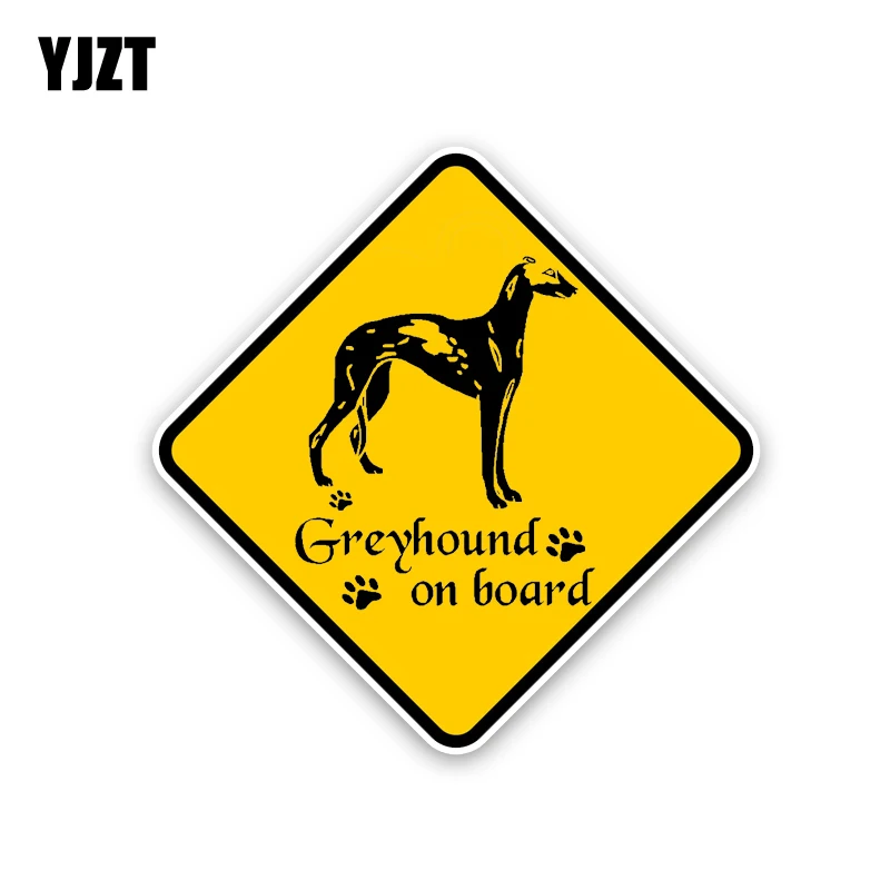 YJZT 15.7CM*15.7CM Greyhound On Board Car Sticker Cute Dog PVC Decal 12-40193
YJZT 15.7CM*15.7CM Greyhound On Board Car Sticker Cute Dog PVC Decal 12-40193