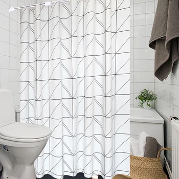 White Grid Geometric Print Shower Curtain Multi-size Polyester Bath Curtain Waterproof Bathroom Shower Curtains Home Decor
White Grid Geometric Print Shower Curtain Multi-size Polyester Bath Curtain Waterproof Bathroom Shower Curtains Home Decor