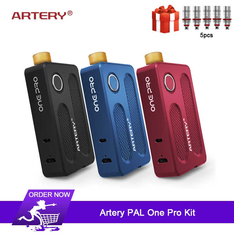 Original Artery PAL One Pro Kit with 650mAh Built-in Battery & 2ml Refillable Tank E-cigarette kit VS LostVape Orion Q
Original Artery PAL One Pro Kit with 650mAh Built-in Battery & 2ml Refillable Tank E-cigarette kit VS LostVape Orion Q