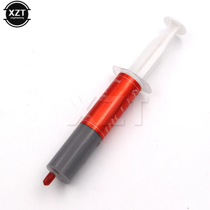 Silver Silicone CPU Chip Heatsink Paste Cooling Radiator Cooler Conductive Syringe Thermal Grease Gray 29g Compound high quality
Silver Silicone CPU Chip Heatsink Paste Cooling Radiator Cooler Conductive Syringe Thermal Grease Gray 29g Compound high quality