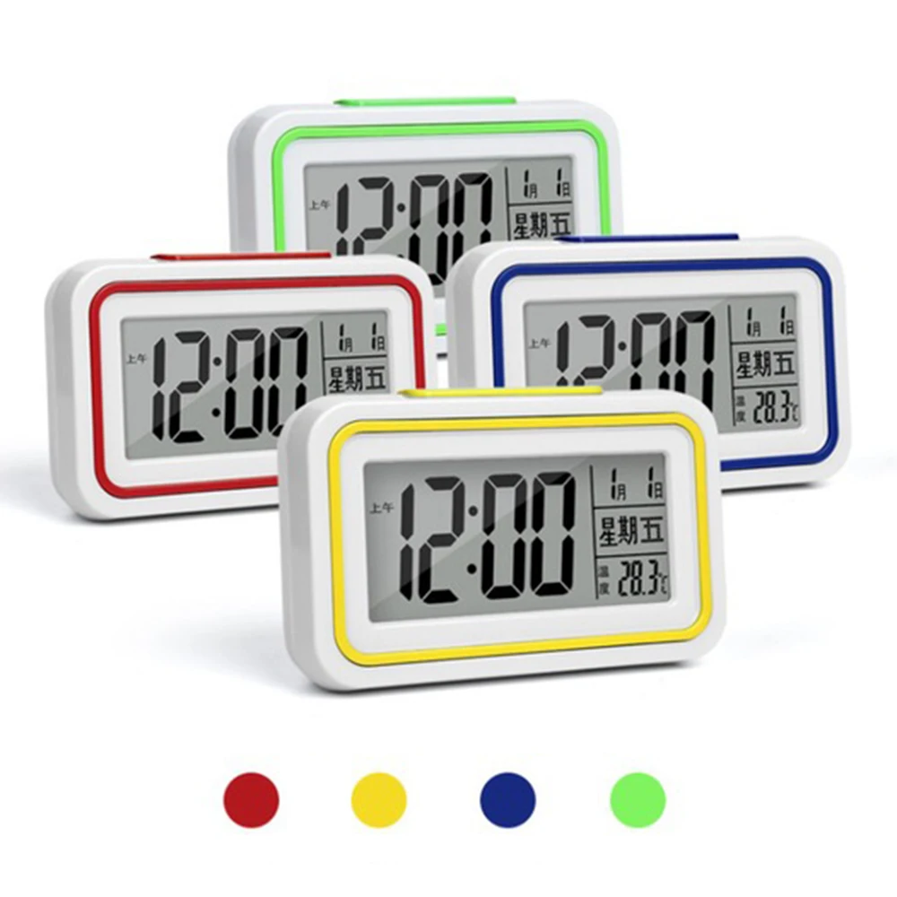 NEW Digital Alarm Clock Student Clock Large LCD Display Snooze Electronic Kids Clock Light Sensor Nightlight Office Table Clocks
NEW Digital Alarm Clock Student Clock Large LCD Display Snooze Electronic Kids Clock Light Sensor Nightlight Office Table Clocks