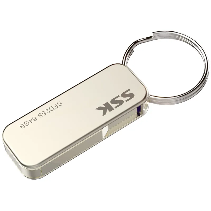 SSK SFD268 USB FLASH DRIVE 64GB USB 2.0 flash drives pen drive High speed Metal waterproof
SSK SFD268 USB FLASH DRIVE 64GB USB 2.0 flash drives pen drive High speed Metal waterproof