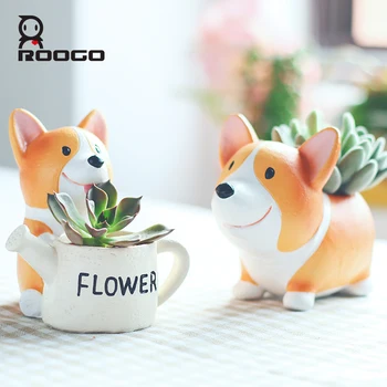 Roogo Flower Pot Mini Plant Pot Modern Yellow Pet Dog Annimal Style Garden Cactus Succulent Pots Home Decor Office Decoration
Roogo Flower Pot Mini Plant Pot Modern Yellow Pet Dog Annimal Style Garden Cactus Succulent Pots Home Decor Office Decoration