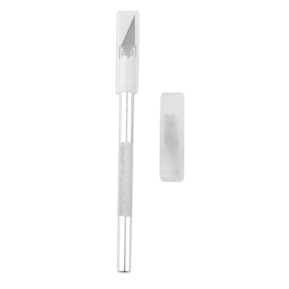 Hot Metal Handle Craft Knife With 5 Blade Scalpel Cutter Engraving Metal Tool New
Hot Metal Handle Craft Knife With 5 Blade Scalpel Cutter Engraving Metal Tool New