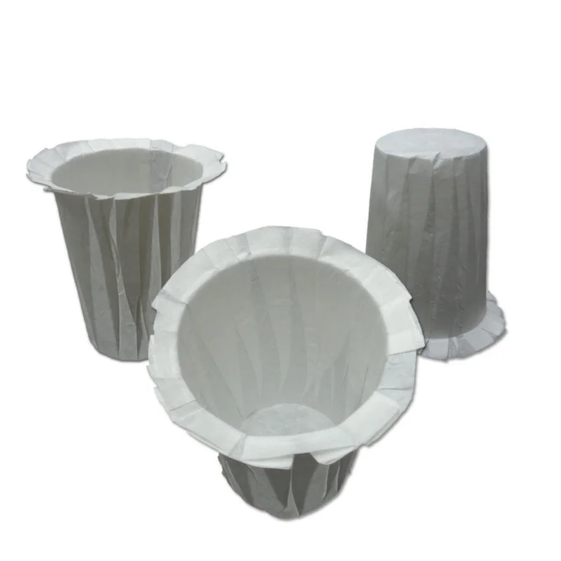 Image 50 pcs Lot White Coffee Filters Single Serving Paper for Coffee Machine Cake Cup Bowl