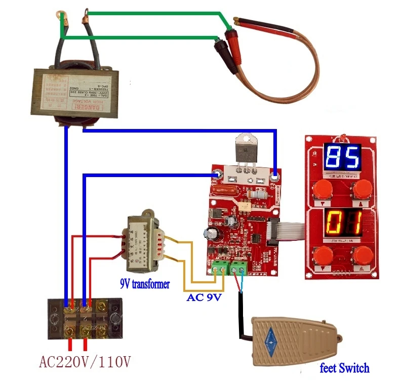 NY-D04 40A digital display Spot welding time and current controller panel timing Ammeter Spot Welders control Board
NY-D04 40A digital display Spot welding time and current controller panel timing Ammeter Spot Welders control Board