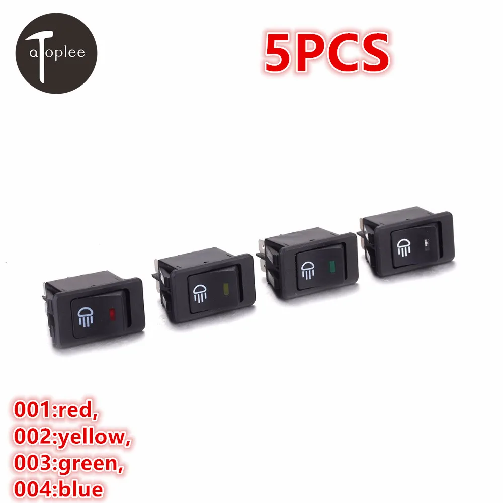 NEW 5PCS 12V 35A LED Fog Light Switch Red/Yellow/Green/Blue LED Car Universal Toggle Rocker Waterproof Switch
NEW 5PCS 12V 35A LED Fog Light Switch Red/Yellow/Green/Blue LED Car Universal Toggle Rocker Waterproof Switch