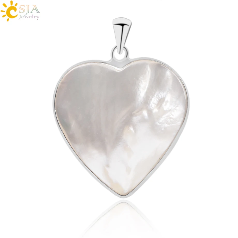 CSJA Natural White Shell Love Heart Shape Necklaces & Pendants for Lover Girlfriend Jewelry Gift Reiki Healing Lucky Charm F048
CSJA Natural White Shell Love Heart Shape Necklaces & Pendants for Lover Girlfriend Jewelry Gift Reiki Healing Lucky Charm F048