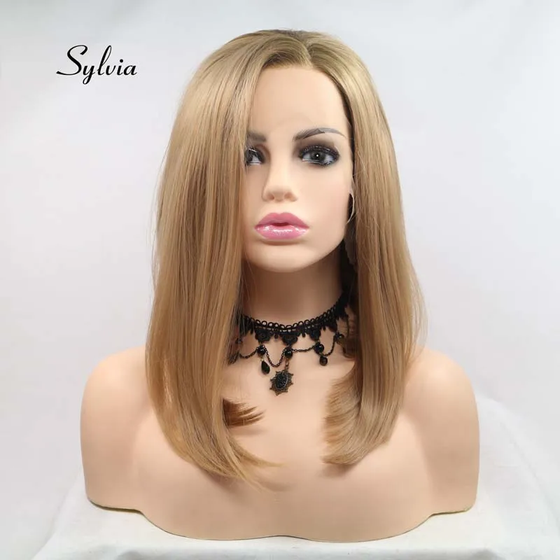 Sylvia Blonde Ombre Brown Wigs Short Straight Bob Wigs Synthetic Lace Front Wigs Heat Resistant Fiber Hair Wigs Side Parting
Sylvia Blonde Ombre Brown Wigs Short Straight Bob Wigs Synthetic Lace Front Wigs Heat Resistant Fiber Hair Wigs Side Parting