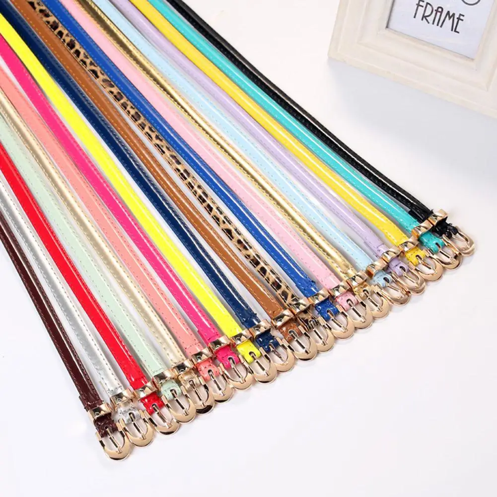 Yfashion Fashion Candy Color Metal Buckle Thin Casual Belt For Women Leather Belt Female Straps Waistband Apparel Accessories
Yfashion Fashion Candy Color Metal Buckle Thin Casual Belt For Women Leather Belt Female Straps Waistband Apparel Accessories