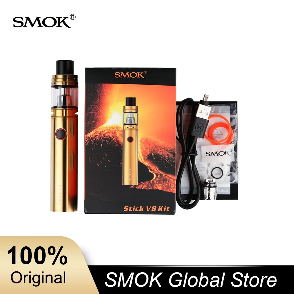 

SMOK Stick V8 Kit e cigarette starter kit With TFV8 Big Baby Tank 0.3ohm V8 Baby M2 dual Core VS vape pen 22 vaporizer vape kit