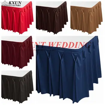 Rectangle Ruffled Poly Table Skirt \ Table Cloth Skirting Swag Valance For Wedding Banquet Event Decoration
Rectangle Ruffled Poly Table Skirt \ Table Cloth Skirting Swag Valance For Wedding Banquet Event Decoration