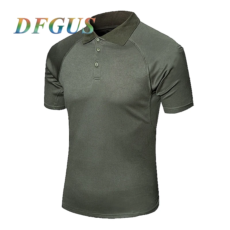 Men's Tactical Army Quick Dry Turn-down Collar Short T-shirt Military Summer Breathable Fitness Sportwear T Shirt Tees Tops
Men's Tactical Army Quick Dry Turn-down Collar Short T-shirt Military Summer Breathable Fitness Sportwear T Shirt Tees Tops