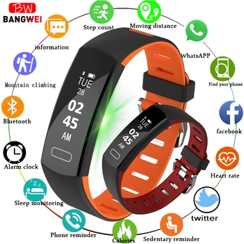 BANGWEI Men Smart Watch Women Heart rate monitor Long standby fitness tracker Sport Watch IP67 Waterproof Watch for Android iOS
BANGWEI Men Smart Watch Women Heart rate monitor Long standby fitness tracker Sport Watch IP67 Waterproof Watch for Android iOS