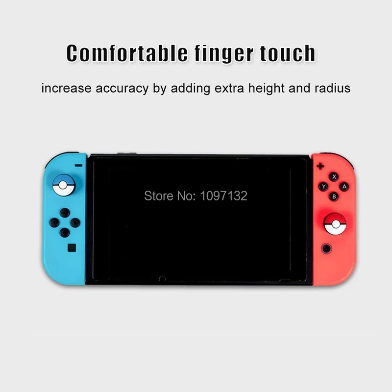 4pcs Pack Silicone Analog Thumb Stick Grips Caps for Nintendos Switch NS JoyCon Controller Game Accessories (1)