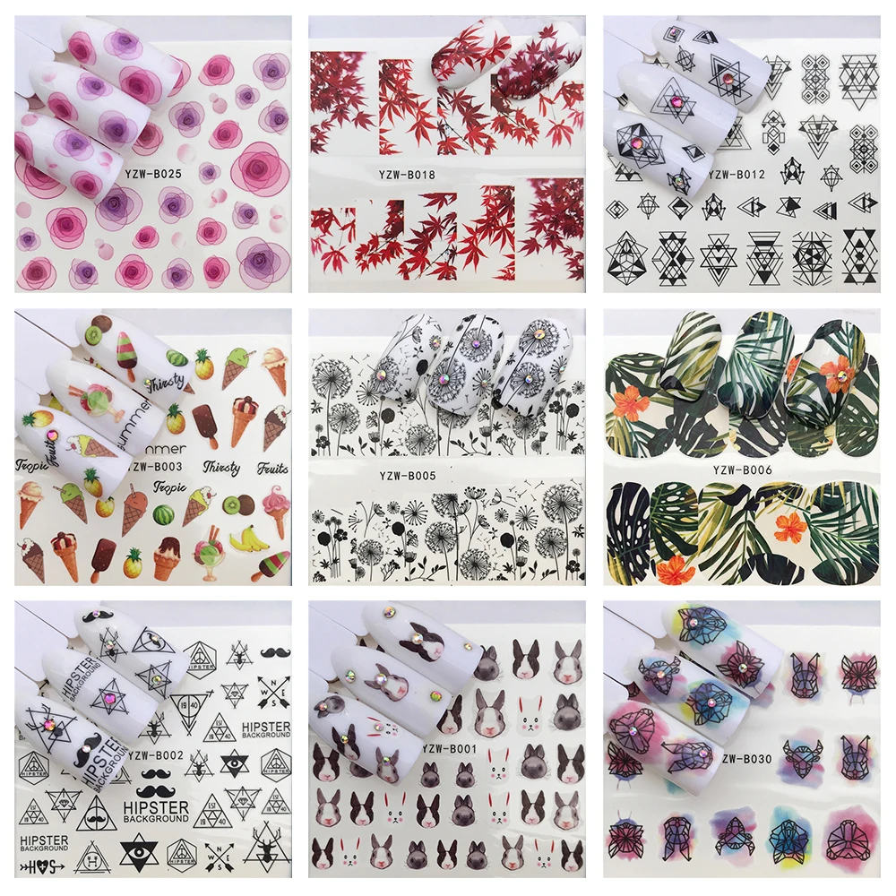 1Pcs DIY Nail Art Tools Water Transfer Stickers Nail Stickers Special Mixed Water Decals For Nails Art Decor Tool Women Hottest
1Pcs DIY Nail Art Tools Water Transfer Stickers Nail Stickers Special Mixed Water Decals For Nails Art Decor Tool Women Hottest