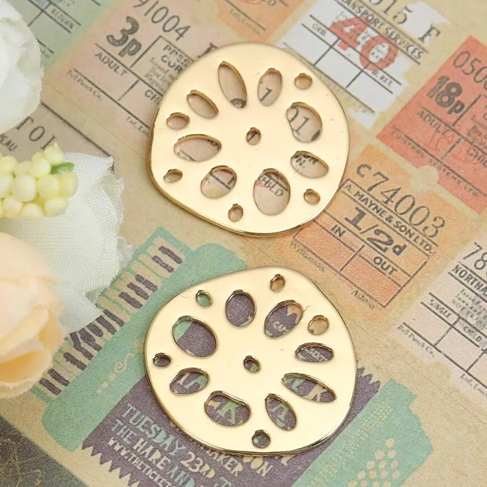 DoreenBeads Fashion Zinc Based Alloy Connectors Lotus Root Slices Gold Silver Tone Jewelry DIY Charms 26mm x 25mm, 10 PCs
DoreenBeads Fashion Zinc Based Alloy Connectors Lotus Root Slices Gold Silver Tone Jewelry DIY Charms 26mm x 25mm, 10 PCs